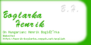 boglarka henrik business card